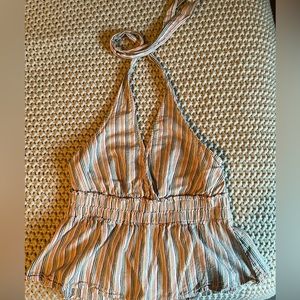 Halter top- multicolor stripes / size M / American Eagle